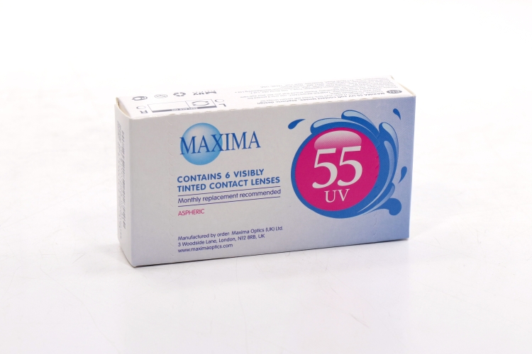 Линзы MAXIMA 55 UV контактные R 8.6 DIA 14.2 (диоптрия -4,75), 6 шт