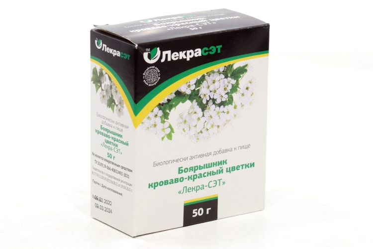 Боярышник кроваво-красный цветки, 50 г