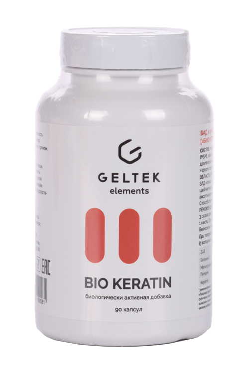 Bio Keratin Geltek, 90 шт, капсулы